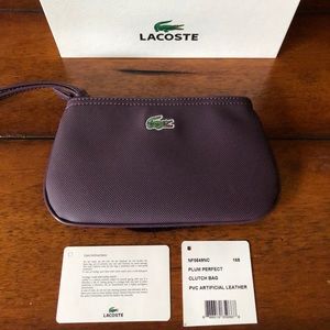 Lacoste Classic Coated Zip Pouch